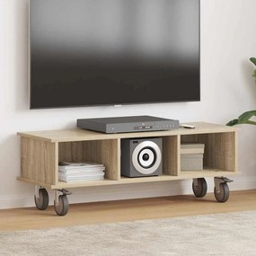 vidaXL Βάση TV Δρύς Sonoma 100 x 35 x 35 εκ Επεξεργασμένο ξύλο