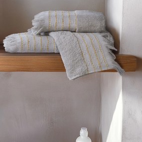 Πετσέτα Προσώπου (50x90) Nef-Nef Homeware Quantro Grey 500gsm
