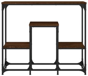 vidaXL Τραπέζι Κονσόλα Καφέ Δρυς 89,5x28x76 εκ. Επεξεργασμένο Ξύλο