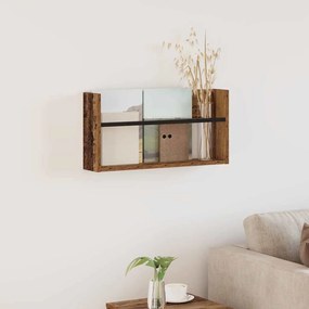 vidaXL Ράφι Περιοδικών Παλιό ξύλο 60 x 12 x 30 εκ Επεξεργασμένο ξύλο