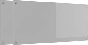 vidaXL Πίσω Πάνελ Κουζίνας 2 pcs Ανοιχτό γκρι 110 x 50 cm