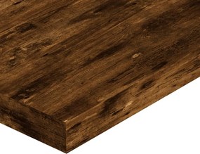 vidaXL Ράφια Τοίχου 4 τεμ. Καπνιστή Δρυς 40x10x1,5 εκ. Επεξεργ. Ξύλο
