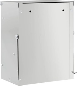 vidaXL Ταΐστρα Χαμστεριών Ασημί 20 x 12,5 x 25 εκ.