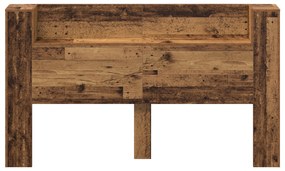 vidaXL Κρεβάτι με Κεφαλάρι Παλιό ξύλο 180 x 17 x 104.5 εκ