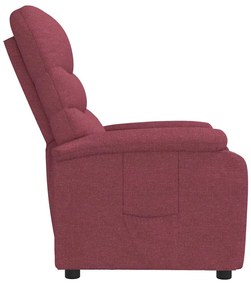 vidaXL Πολυθρόνα Ανακλινόμενη Μπορντό Υφασμάτινη