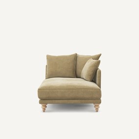 Ανάκλιντρο από βελούδο stonewashed, Lazare