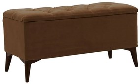 Σκαμπό-Μπαούλο Elone 90x40x44cm Brown-Walnut
