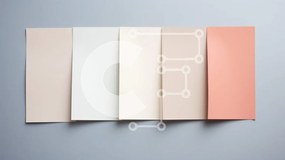 Intra Συλλεκτικό Ξύλινο Παζλ Plywood 4mm - Αφηρημένα δείγματα χρώματος σε ανοιχτό γκρι φόντο Σε Ξύλινο Κουτί - Διαστάσεις Puzzle: 10x10 cm – 25 κομμάτια