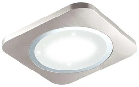 Πλαφονιέρα Led 97664 Silver Puyo-S Eglo Metal, Plastic