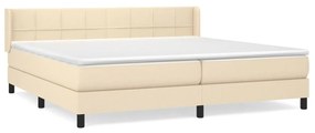 ΚΡΕΒΑΤΙ BOXSPRING ΜΕ ΣΤΡΩΜΑ ΚΡΕΜ 200X200 ΕΚ. ΥΦΑΣΜΑΤΙΝΟ 3129742