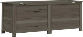 vidaXL Κουτί Μαξιλαριών Εξ. Χώρου Ανθρακί 150x50x56 εκ. Μασίφ Ελάτη