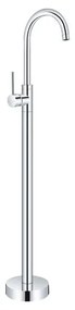 KARAG ARTEMIS Chrome S28223 Μπαταρία Νιπτήρος Επιδαπέδια Χρωμέ Κεραμικό, Κράμα Ορειχάλκου