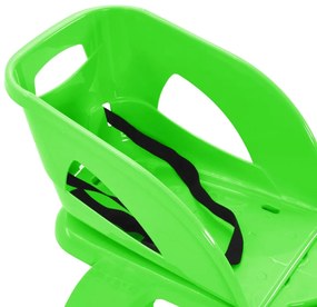 vidaXL Έλκηθρο με Κάθισμα και Τιμόνι Πράσινο 102,5x40x23 εκ. Πολυπροπ.