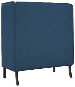 vidaXL Καναπές Υψηλής Πλάτης Μπλε 109 x 56 x 121 εκ. ύφασμα
