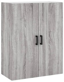 vidaXL Ντουλάπι Γκρι Sonoma 69,5 x 34 x 180 εκ. Επεξεργασμένο Ξύλο