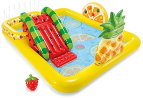 Φουσκωτή πισίνα Fun 'N Fruity Intex Play Center παιδική, χωρητικότητας 493lt, 244x191x91cm