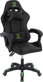 ΠΟΛΥΘΡΟΝΑ GAMING LOOT HM1204 ΜΑΥΡΟ-ΠΡΑΣΙΝΟ PVC 60x60x120Υεκ.