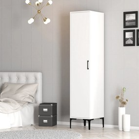 Μονοφυλλη Ντουλαπα Λευκο KUMSAL 47.5x40x201.4