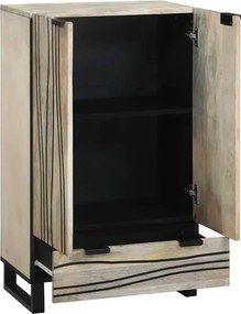 vidaXL Ντουλάπες &amp; ράφια αποθήκευσης μέσων Λευκό και Μαύρο