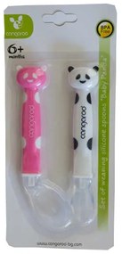 ΣΕΤ ΚΟΥΤΑΛΙΑ ΣΙΛΙΚΟΝΗΣ ΑΠΟΓΑΛΑΚΤΗΣΜΑΤΟΣ CANGAROO BABY PANDA 3800146261863