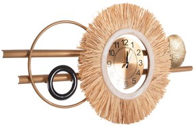 ΡΟΛΟΙ ΤΟΙΧΟΥ HM4200 ΜΕΤΑΛΛΟ & ΙΝΕΣ RAFFIA ΣΕ ΓΗΙΝΑ ΧΡΩΜΑΤΑ 100x49Υεκ.