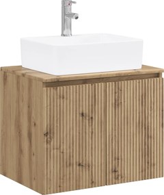vidaXL Σετ Επίπλων Μπάνιου Artisan Δρυς Επεξεργασμένο Ξύλο