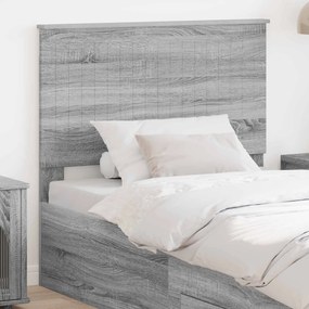 vidaXL Κεφαλάρι με κεφαλάρι Γκρίζο Σονομα 100 cm Επεξεργασμένο ξύλο