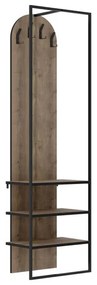 Έπιπλο εισόδου Archy Megapap χρώμα ανοιχτό καρυδί 53x31,7x180εκ.