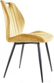 Καρέκλα Arco Velvet-Kitrino (4) τεμάχια