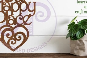 Intra απο ξύλο plywood 3mm-4mm πάχος – Our Happy Place Wall Art Sign, Αρχείο. Δίασταση 40x30 cm INTRAFABR-104459283