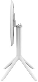 SKY WHITE Φ60X74εκ. ΤΡΑΠΕΖΙ ΠΤΥΣ/ΝΟ ΠΟΛ/ΝΙΟΥ
