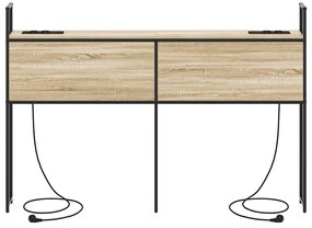 vidaXL Κεφαλάρι Αποθήκης Sonoma Δρυς 150 cm Επεξεργασμένο ξύλο