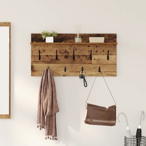 vidaXL Τοίχου Κρεμάστρα Παλαιό ξύλο 80 x 40 x 12 cm Επεξεργασμένο ξύλο