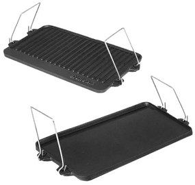 Γκριλ Kinghoff KH 1262, 44x24 cm, Δύο πλευρές - σχάρα και επίπεδη, χυτοσίδηρο