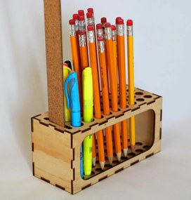 Intra απο ξύλο plywood 3mm-4mm πάχος - Επιτραπέζιο Μολύβι Organizer 3mm Δίασταση 30x30 cm Intraeaxys-r7vm2867