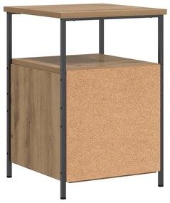 vidaXL Κομοδίνο τεχνίτης Δρυς 34x35,5x50 εκ. από Επεξεργασμένο Ξύλο