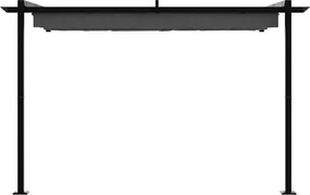 vidaXL Κιόσκι 300 x 300 x 200 cm Ανθρακί Πολυεστέρας