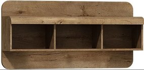 Lh-homefurniture Ραφιέρα  36134-LN-38 Καρυδιά 120X56X25cm 36134-LN-38