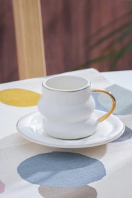 Σετ πορσελάνινων φλιτζανιών καφέ για 6 άτομα Λευκό