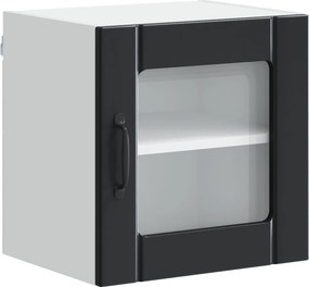vidaXL Ραφιέρα τοίχου LUCCA 2 pcs Μαύρο 40 x 31 x 40 εκ.