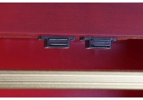 Ντουλάπι DKD Home Decor 85,5 x 50,5 x 186,2 cm Έλατο Κόκκινο Ξύλο MDF