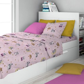 Παπλωματοθήκη Μονή (160x240) Dimcol Sweet Dreams 550 Pink