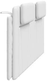 vidaXL Μαξιλάρι για Κεφαλάρι Viana Λευκό 180 εκ. από Συνθετικό Δέρμα