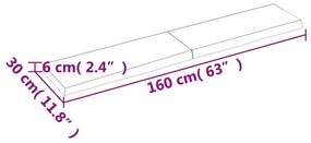 ΠΑΓΚΟΣ ΜΠΑΝΙΟΥ ΣΚΟΥΡΟ ΚΑΦΕ 160X30X(2-4) ΕΚ. ΕΠΕΞΕΡΓ. ΜΑΣΙΦ ΞΥΛΟ 3156250