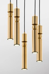 Κρεμαστό Φωτιστικό Alas Φ37cm 5xGU10 Χρυσό