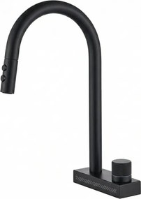 Tema MF 7910 Black Matt – Μπαταρία Κουζίνας με Καταράκτη &amp; Ντους