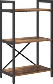 vidaXL Ράφι Βιβλίων 3 επιπέδων 56 x 34 x 96 εκ Επεξεργασμένο Ξύλο