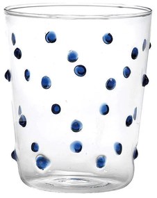 Ποτήρι Νερού Party PY00107 450ml Blue-Clear Zafferano Glass