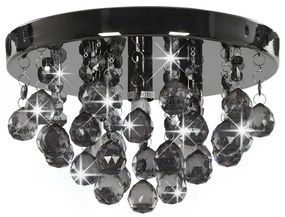 Φωτιστικό Οροφής Στρογγυλό Μαύρο G9 με Χάντρες - Μαύρο