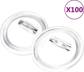 vidaXL Κονκάρδες Καρφίτσες 100 Σετ 58 χιλ. Ακρυλικές